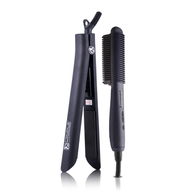 Set Dueto - Plancha Plana Platinum + Cepillo Caliente Platinum ✓