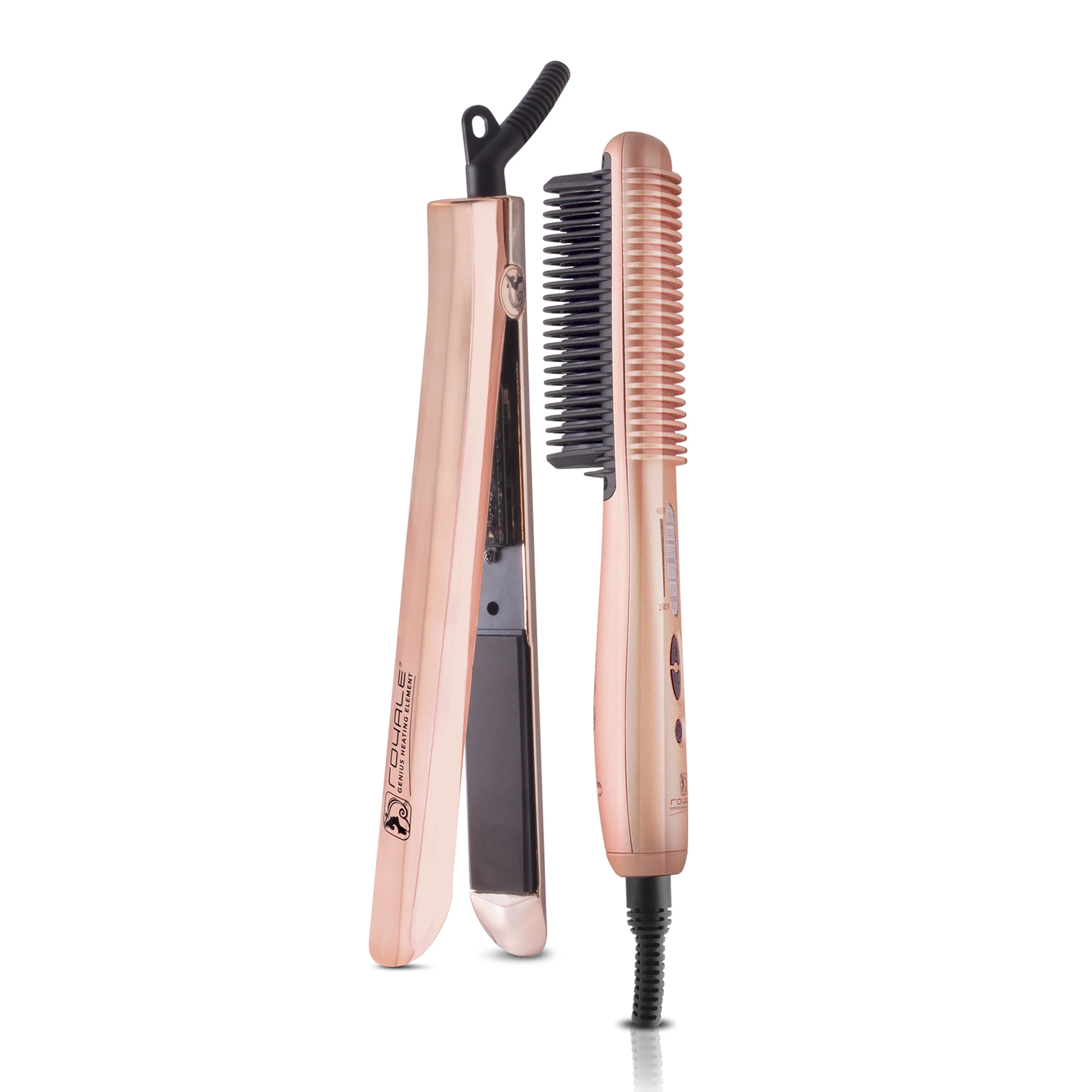 Set Dueto - Plancha Plana Platinum + Cepillo Caliente Platinum ✓
