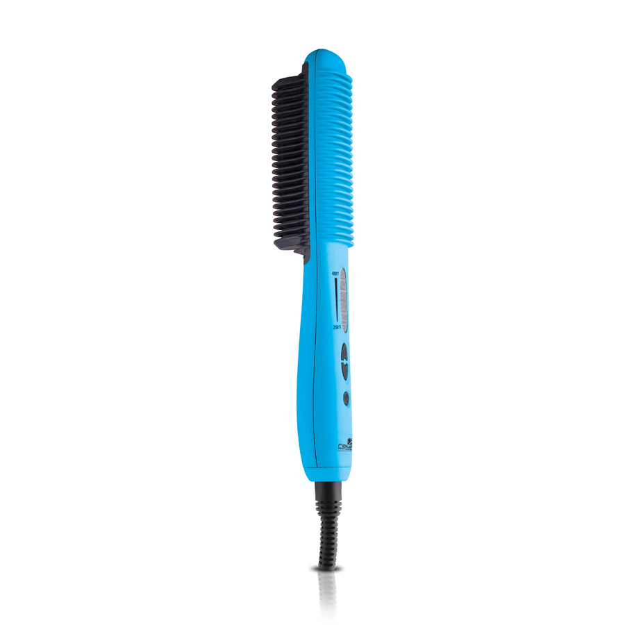 Cepillo alaciador Royale de cerámica color azul cielo