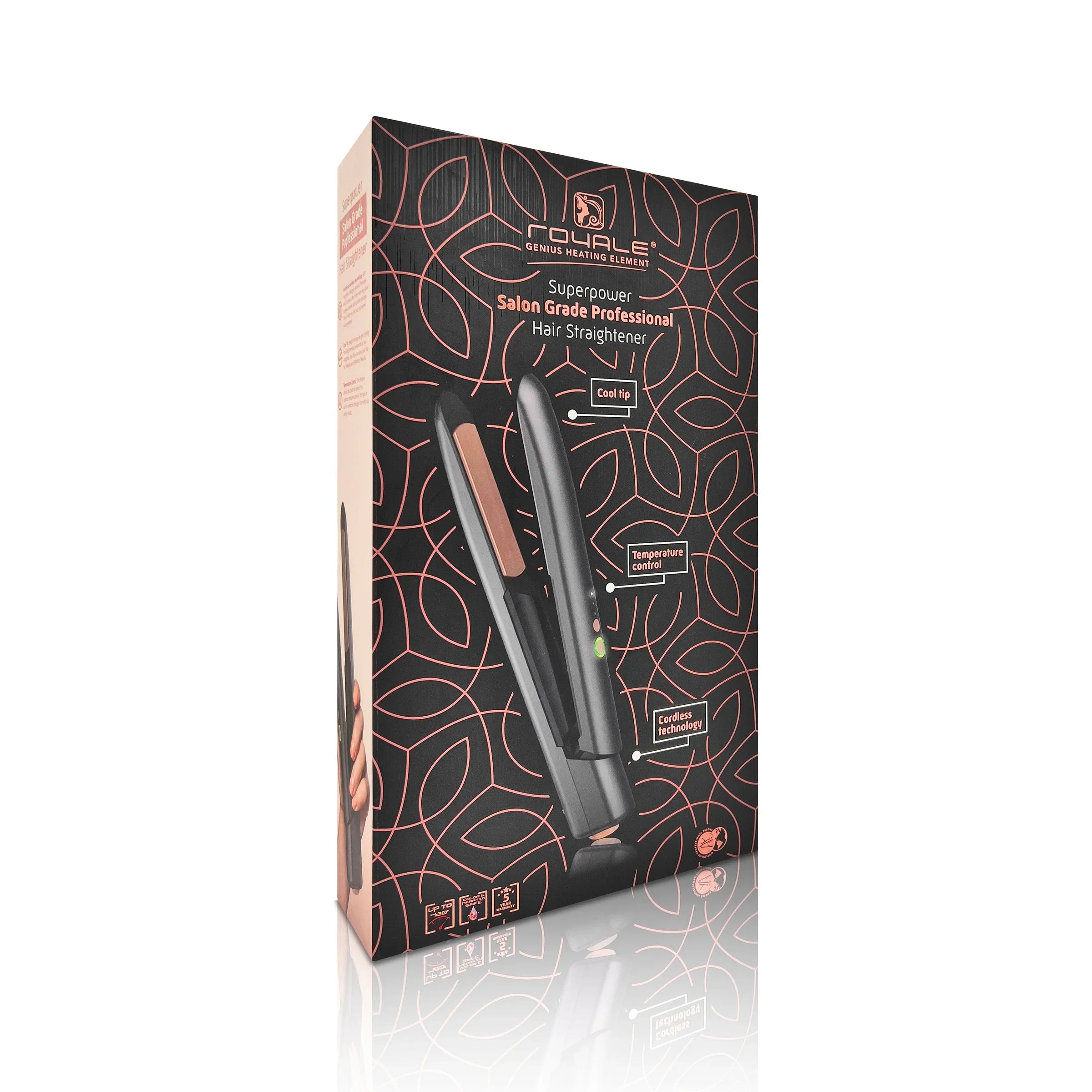 Plancha de pelo inalámbrica profesional Superpower Salon Grade ✓