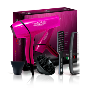 Secadora de aire Hurricane Turbo Power 4800 - Pink & Black (Envíos GRATIS y GARANTÍA de 5 años)