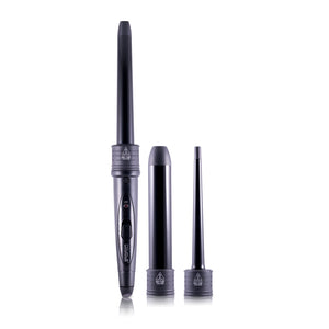 Flat Iron/Curling Wand Duet Set - Black - RoyaleUSA