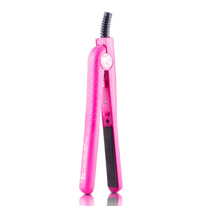 Mini 0.5" 100% Ceramic Plates Hair Straightener - Hot Pink - RoyaleUSA