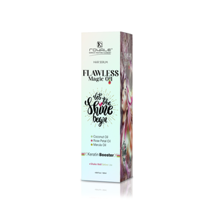 Suero para el Cabello Flawless Magic Oil | Aceite de Coco, Aceite de Pétalos de Rosa y Aceite de Marula con Potenciador de Queratina