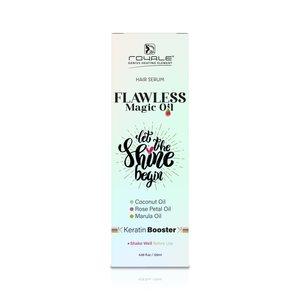 Suero para el Cabello Flawless Magic Oil | Aceite de Coco, Aceite de Pétalos de Rosa y Aceite de Marula con Potenciador de Queratina