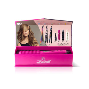 Multi-Purpose Ceramic Hair Brush - Hot Pink - RoyaleUSA