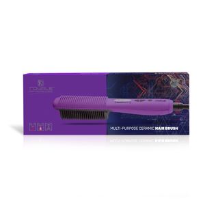 Multi-Purpose Ceramic Hair Brush - Purple