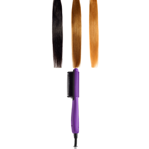 Multi-Purpose Ceramic Hair Brush - Purple