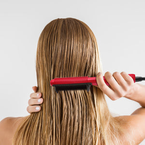 Multi-Purpose Ceramic Hair Brush - Red