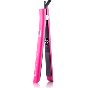 Smart Technology 1" 100% Ceramic Plates Classic Straightener - Hot Pink - RoyaleUSA