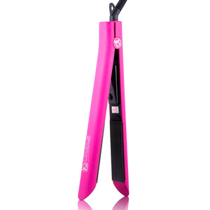 Set Dueto - Plancha Plana Platinum + Cepillo Caliente Platinum - Hot Pink ✓