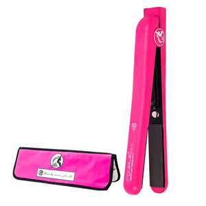 Soft Touch Classic with Ceramic Tourmaline Plates & Thermal Heat Mat Bundle - Hot Pink - RoyaleUSA