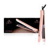 Limited Edition - Platinum Genius Heating Element Hair Straightener with 100% Ceramic Plates - Sparkling Rose Gold - RoyaleUSA