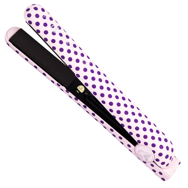 Soft Touch Classic Hair Straightener - Purple Polka-Dots - RoyaleUSA